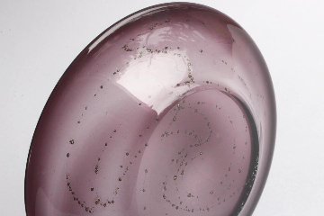早崎志保　てんてん星のリム小皿　深紫の画像