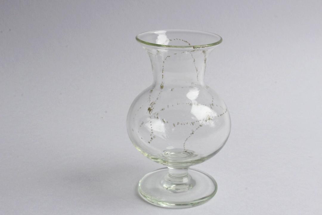 早崎志保　てんてん星の脚付き花器の画像