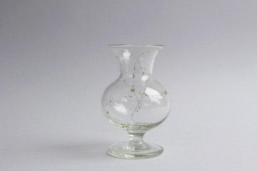 早崎志保　てんてん星の脚付き花器の画像