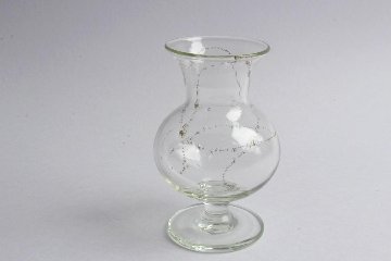 早崎志保　てんてん星の脚付き花器の画像