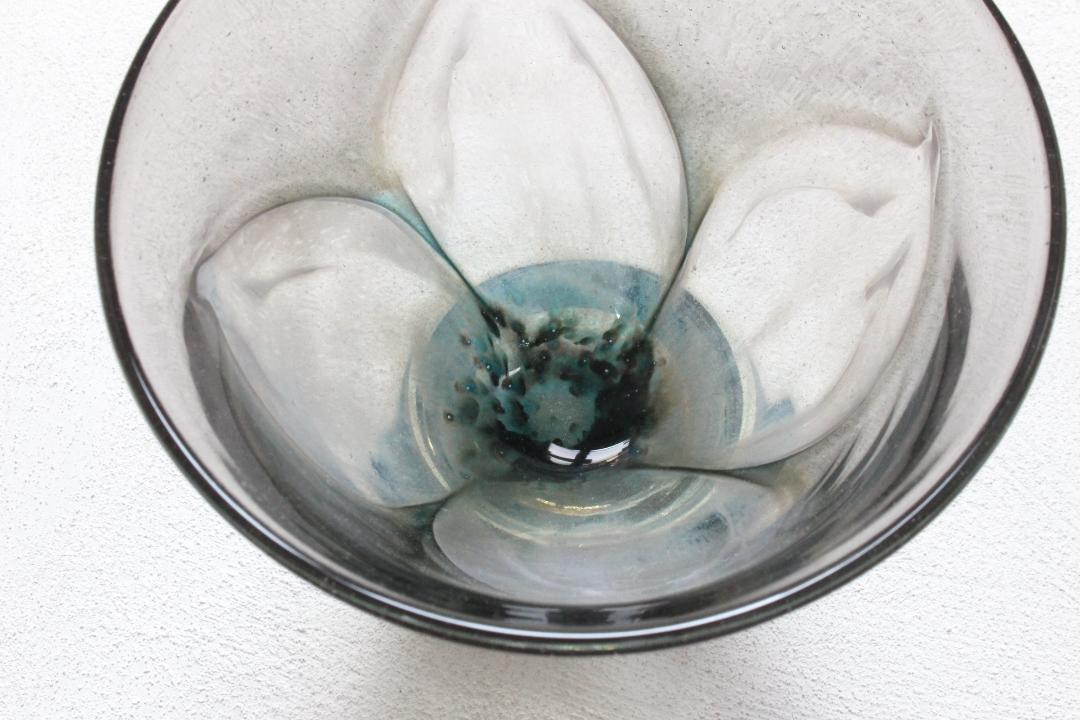 早崎志保　花模様の冷茶グラスの画像