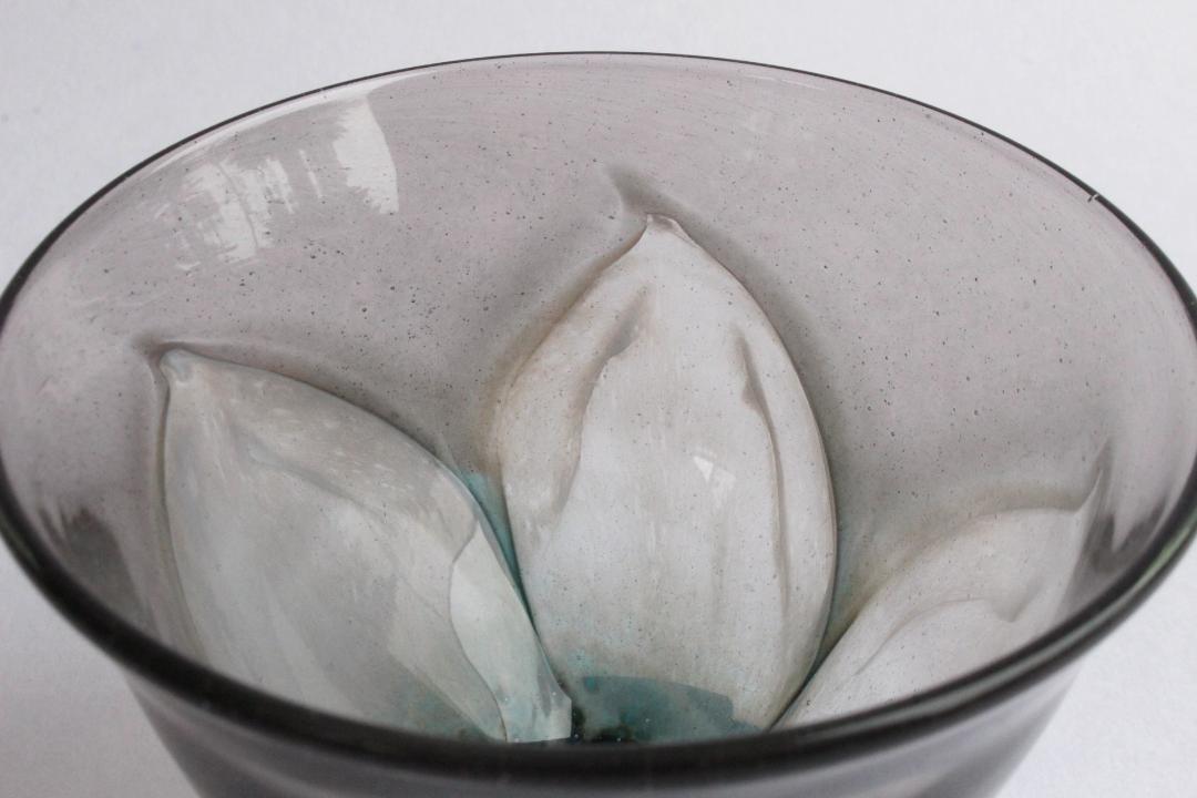 早崎志保　花模様の冷茶グラスの画像