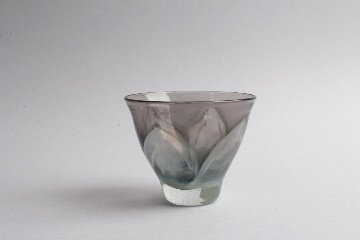 早崎志保　花模様の冷茶グラスの画像