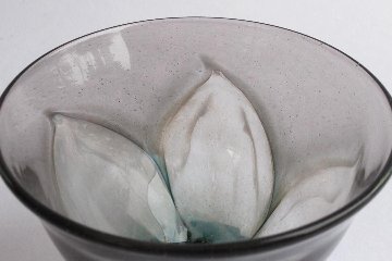 早崎志保　花模様の冷茶グラスの画像