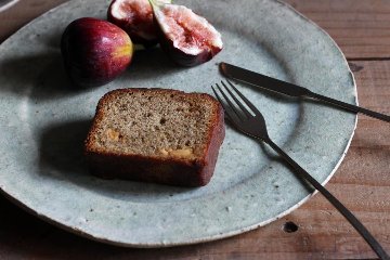 内田ゆみこ　丸プレート　灰釉の画像