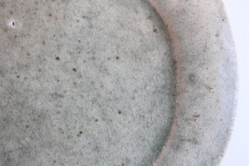 内田ゆみこ　丸プレート　灰釉の画像