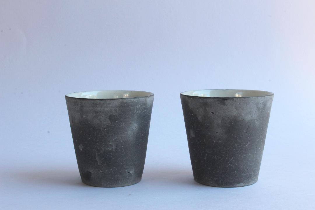 大森健司　黒土カップ（中白）の画像