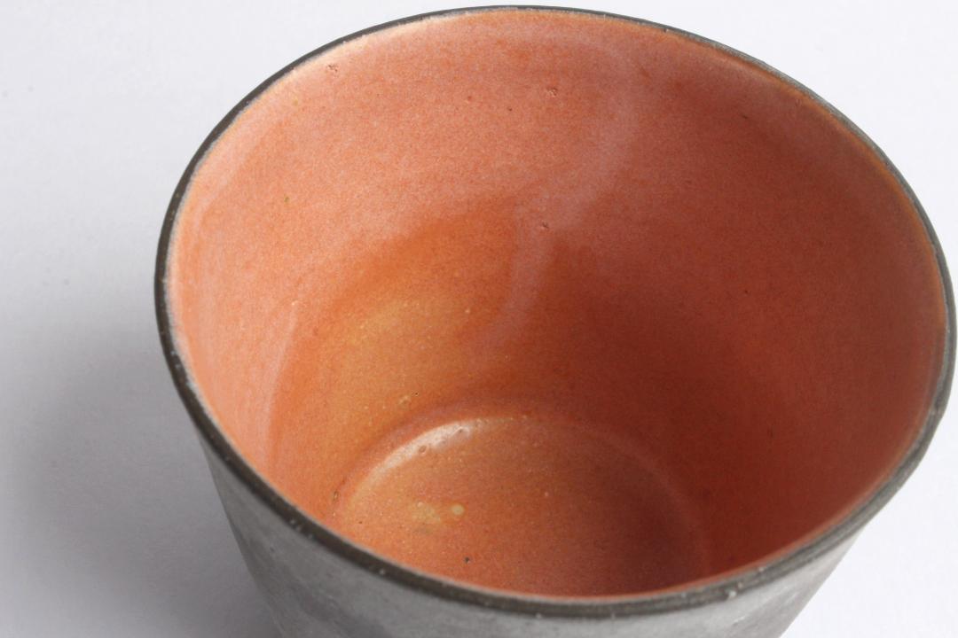 大森健司　黒土カップ（中ピンク）の画像