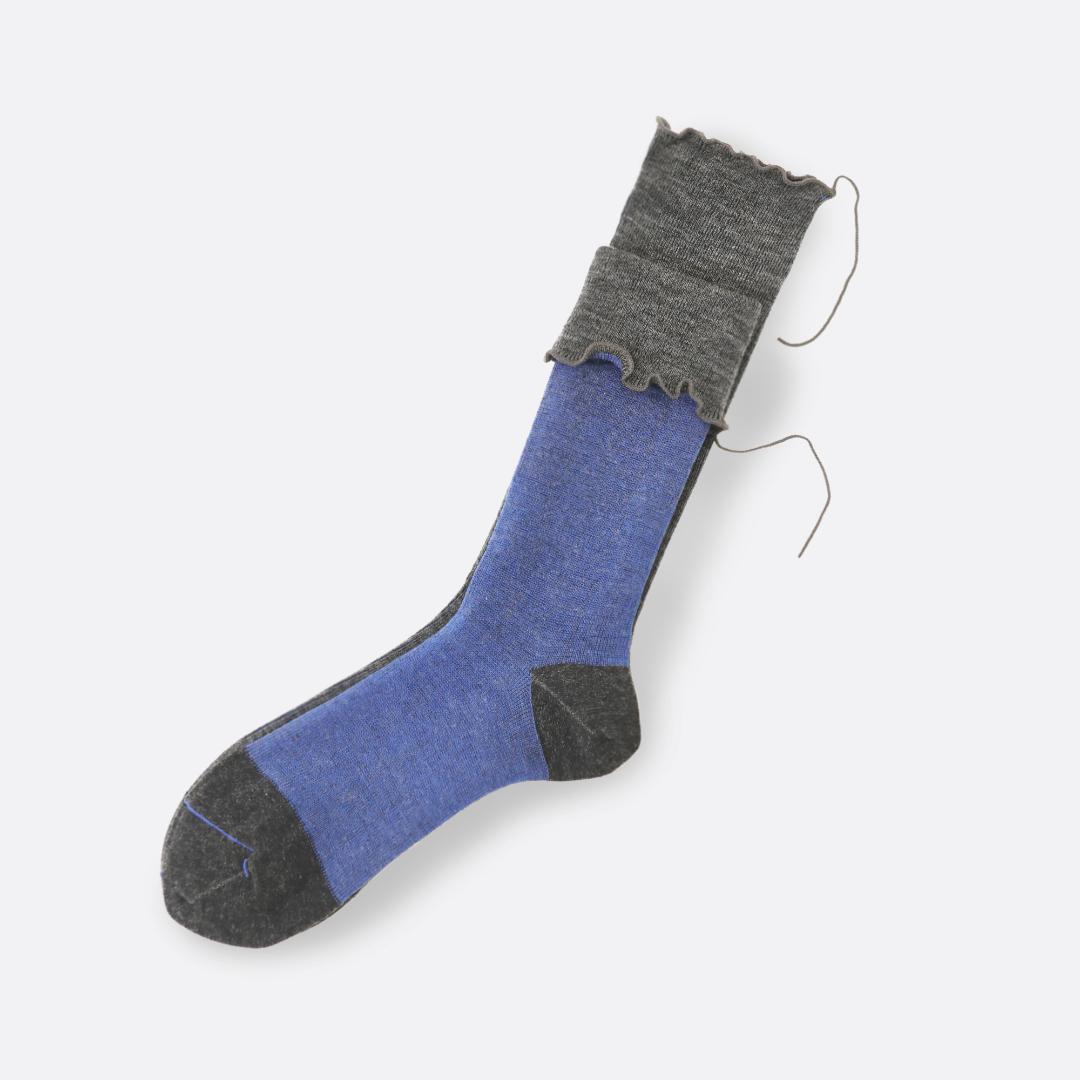 sarigenaku　靴下wool（アサガオ-Morning glory)の画像