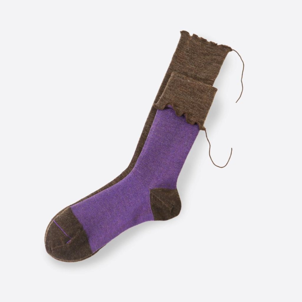 sarigenaku　靴下wool（ビオラ-Viola)の画像