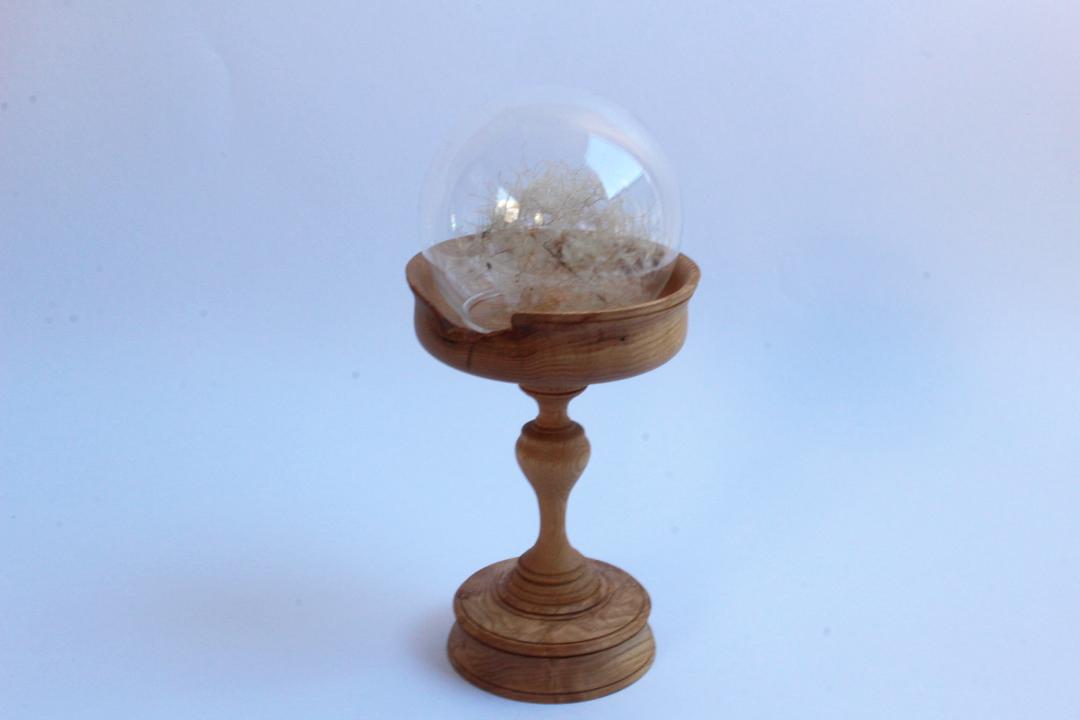 久銘　コンポート栗（ガラスドーム付）の画像