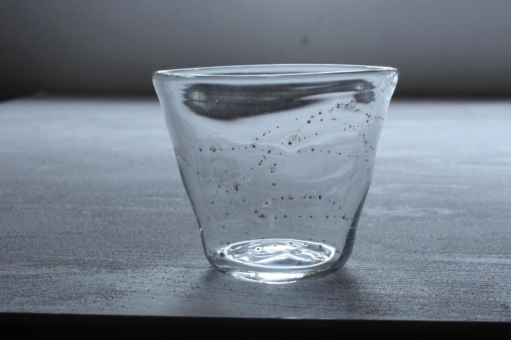 早崎志保　てんてん星のそばちょこグラス（クリア）の画像