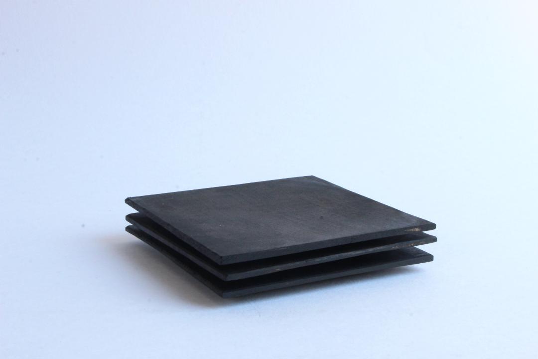 徒爾　角小皿4寸薄　サクラ黒漆（国産/松煙）の画像