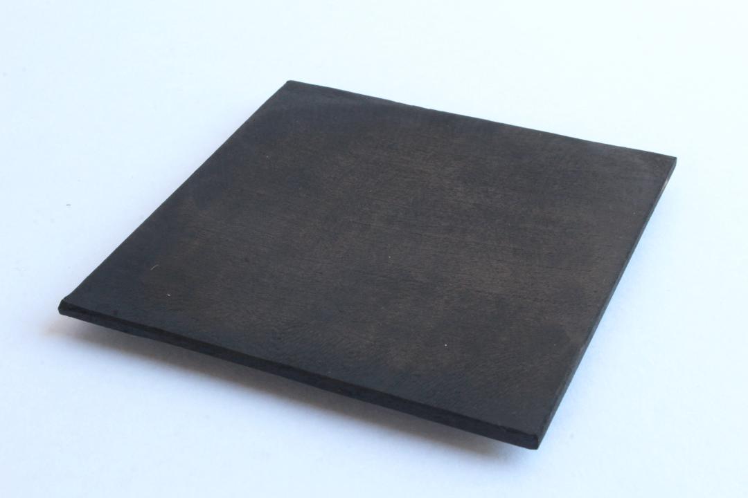 徒爾　角小皿4寸薄　サクラ黒漆（国産/松煙）の画像