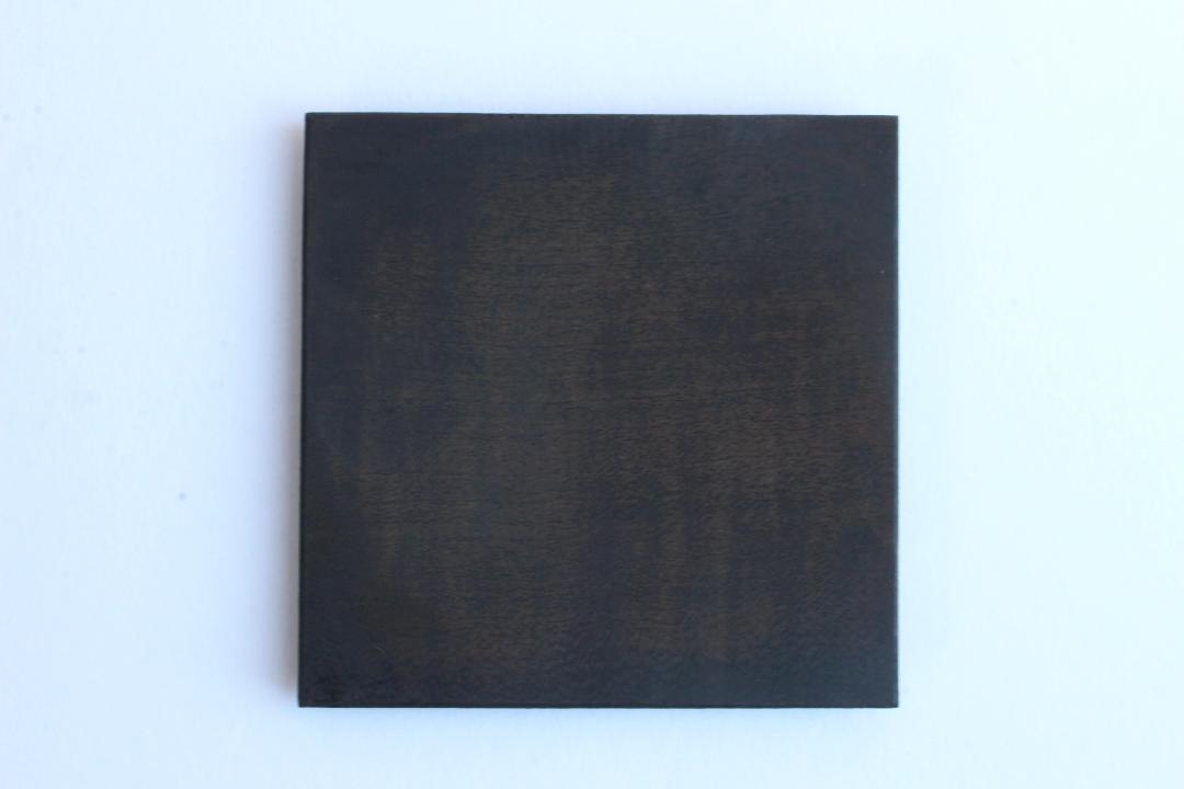 徒爾　角小皿4寸薄　サクラ黒漆（国産/松煙）の画像