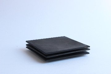 徒爾　角小皿4寸薄　サクラ黒漆（国産/松煙）の画像