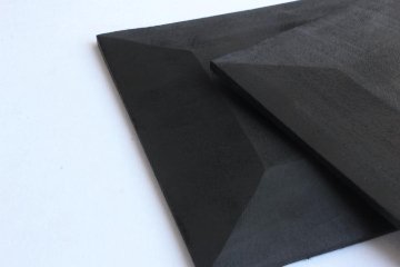 徒爾　角小皿4寸薄　サクラ黒漆（国産/松煙）の画像