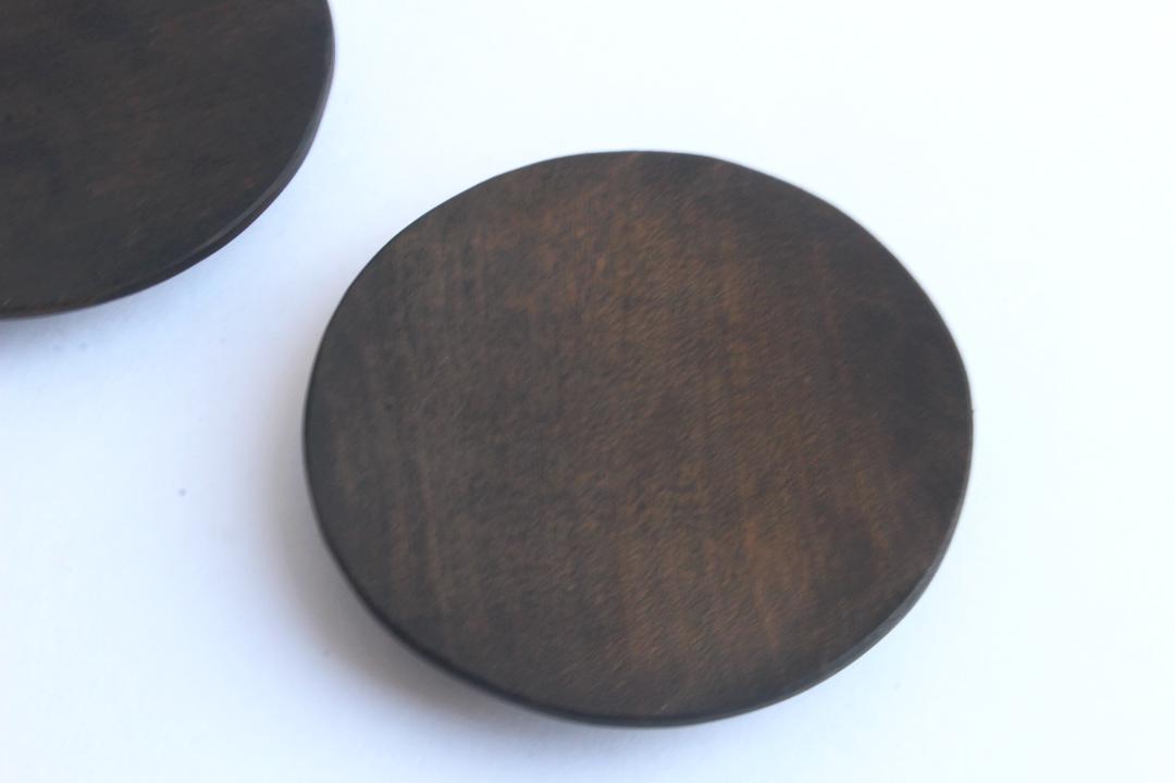 徒爾　丸小皿　サクラ黒漆（国産/松煙）の画像