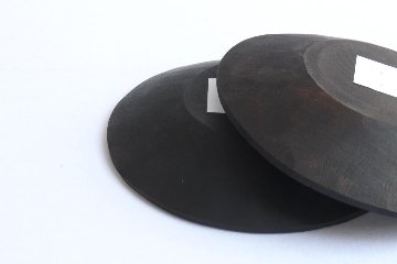 徒爾　丸小皿　サクラ黒漆（国産/松煙）の画像