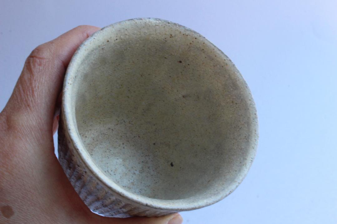 鈴木　進　粉引しのぎフリーカップ大の画像