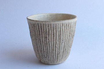 鈴木　進　粉引しのぎフリーカップ大の画像