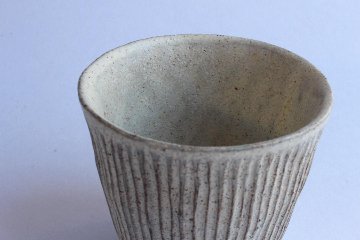 鈴木　進　粉引しのぎフリーカップ大の画像