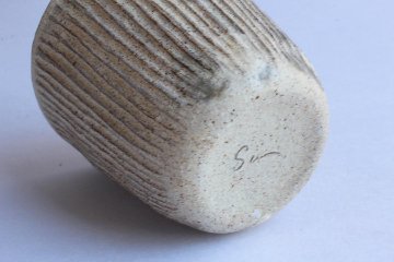 鈴木　進　粉引しのぎフリーカップ大の画像