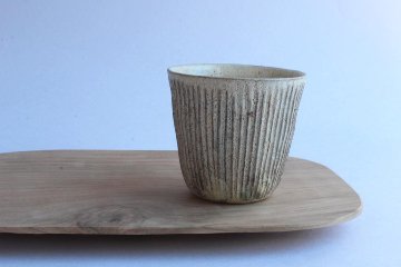 鈴木　進　粉引しのぎフリーカップ大の画像