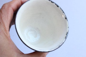 鈴木　進　金彩釉しのぎカップの画像