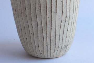 鈴木進　粉引線紋フリーカップ大の画像