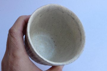 鈴木進　粉引線紋フリーカップ大の画像