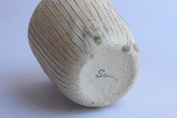 鈴木進　粉引線紋フリーカップ大の画像