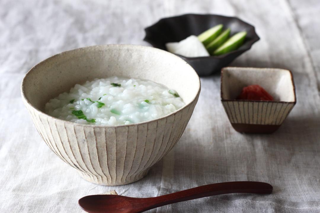 鈴木　進　粉引線紋角鉢　小の画像