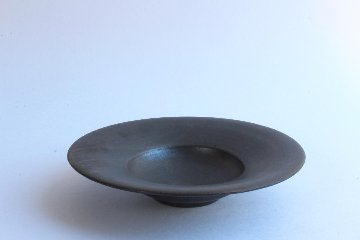 鈴木　進　金彩釉７寸リム鉢の画像