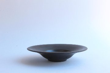 鈴木　進　金彩釉７寸リム鉢の画像