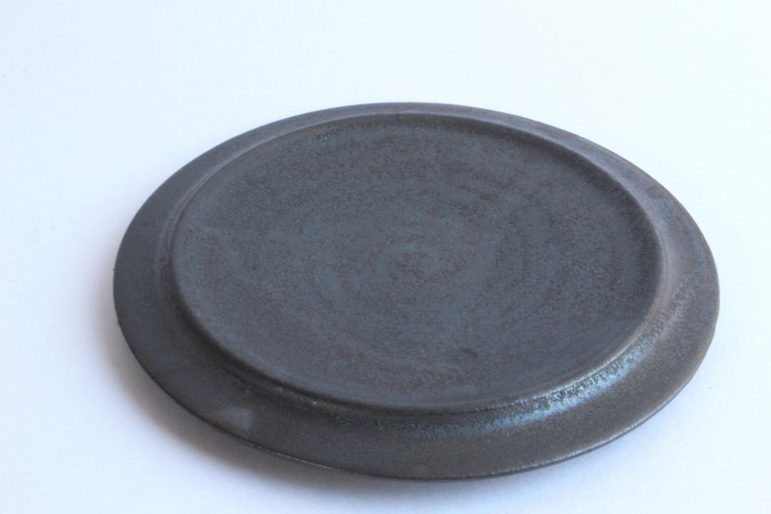 鈴木進　金彩釉リム５寸皿の画像