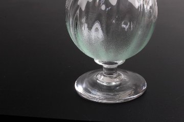 山崎雄一　薄荷脚付きグラス　チューリップ型の画像