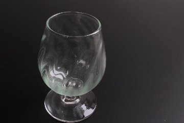 山崎雄一　薄荷脚付きグラス　チューリップ型の画像