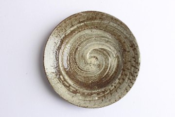 西川真衣　５寸皿　刷毛目とびかんなの画像