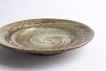 西川真衣　５寸皿　刷毛目とびかんなの画像