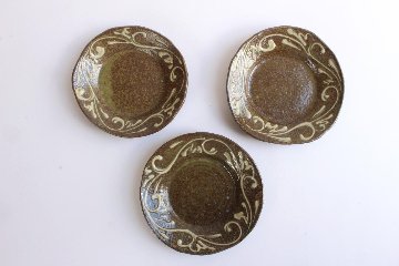 西川真衣　５寸皿　いっちん　唐草の画像