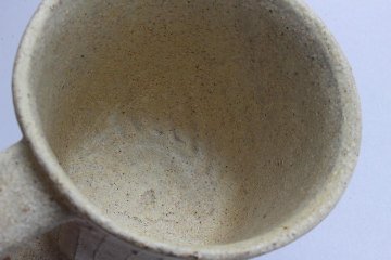 鈴木　進　粉引線紋マグカップの画像