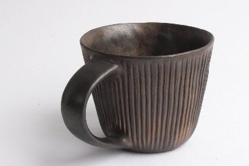 鈴木　進　金彩釉鎬マグカップの画像