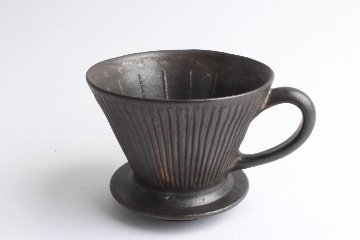 鈴木　進　金彩釉鎬ドリッパーの画像