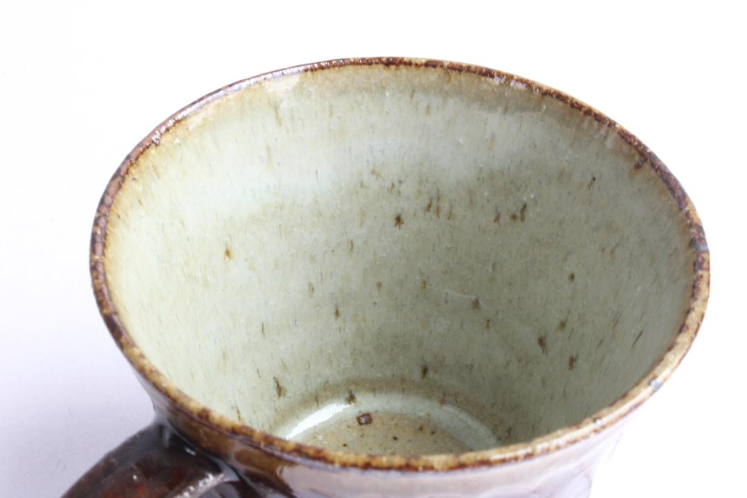 伊藤　豊　しのぎマグカップ　焦茶の画像