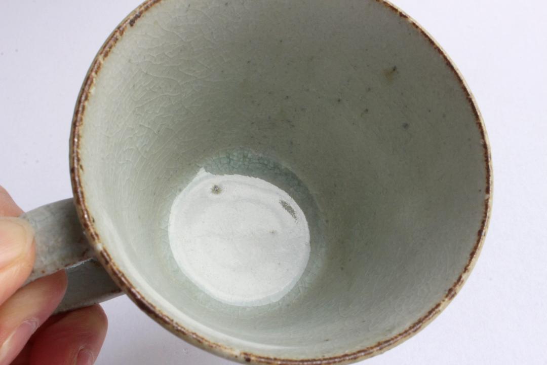 伊藤　豊　しのぎマグカップ　白の画像