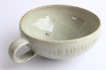 伊藤　豊　しのぎスープマグ　白の画像