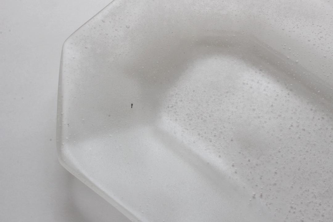 オオタ硝子研究室　【quiet】八角長皿　クリアマットの画像