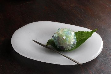 オオタ硝子研究室　楕円皿の画像