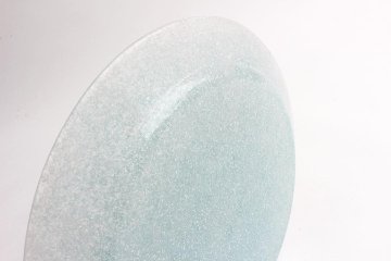 オオタ硝子研究室　リム皿　ブルーの画像